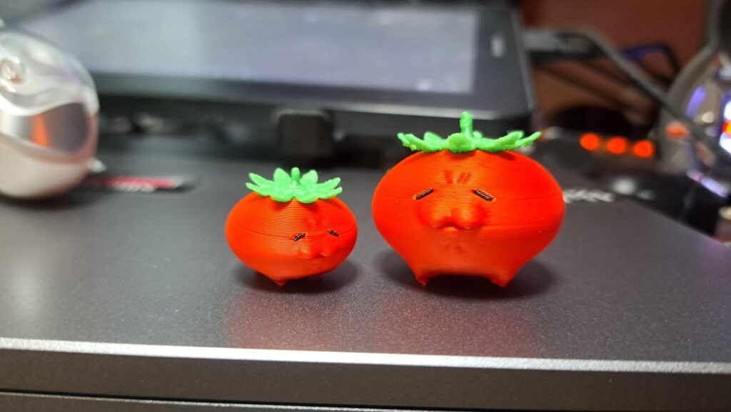 3Dプリンターで作ったトマト